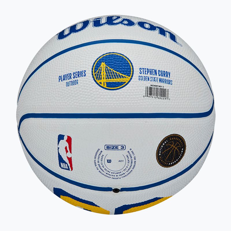 Wilson NBA Player Icon Mini Curry krepšinio kamuolys WZ4007401XB3 dydis 3 6