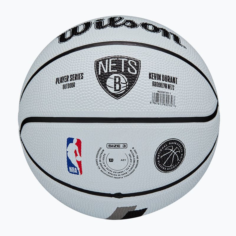 Wilson NBA Player Icon Mini Durant krepšinio kamuolys WZ4007301XB3 dydis 3 6