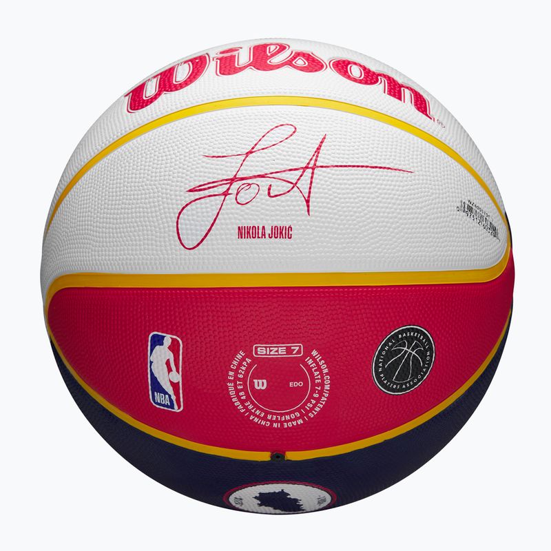 Krepšinio kamuolys Wilson NBA Player Local Jokic blue dydis 7 5