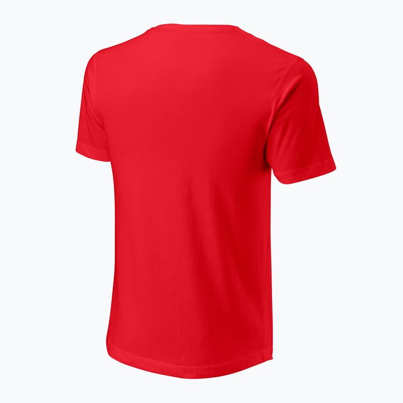 Vyriški teniso marškinėliai Wilson Script Eco Cotton Tee wilson red 2