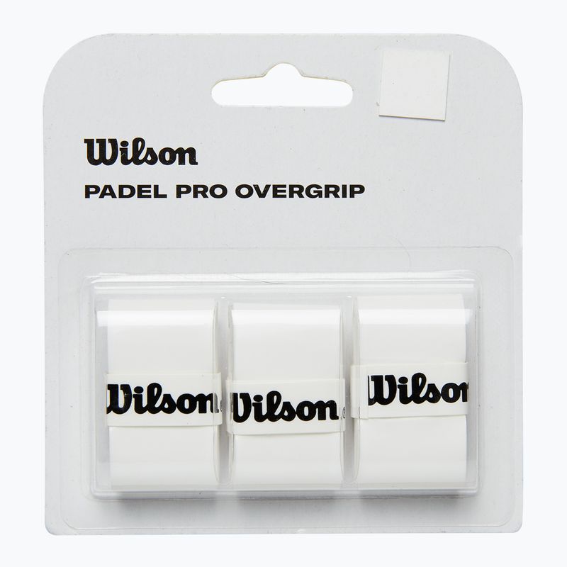 Padelio rakečių apvyniojimas Wilson Padel Pro Overgrip 3 vnt. white 2