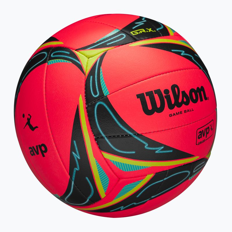 Paplūdimio/žolės tinklinio kamuolys Wilson AVP GRX Grass Game Ball red dydis 5 2
