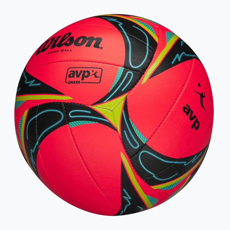 Paplūdimio/žolės tinklinio kamuolys Wilson AVP GRX Grass Game Ball red dydis 5 5