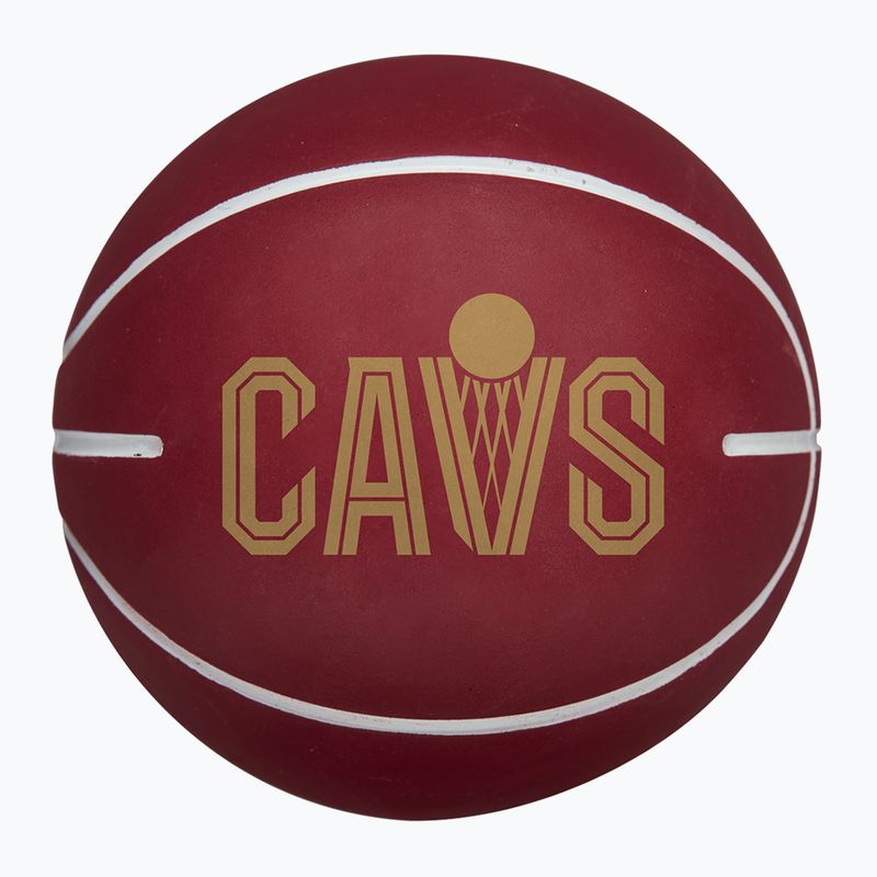 Krepšinio kamuolys Wilson NBA Team Dribbler Cleveland Cavaliers brown 2