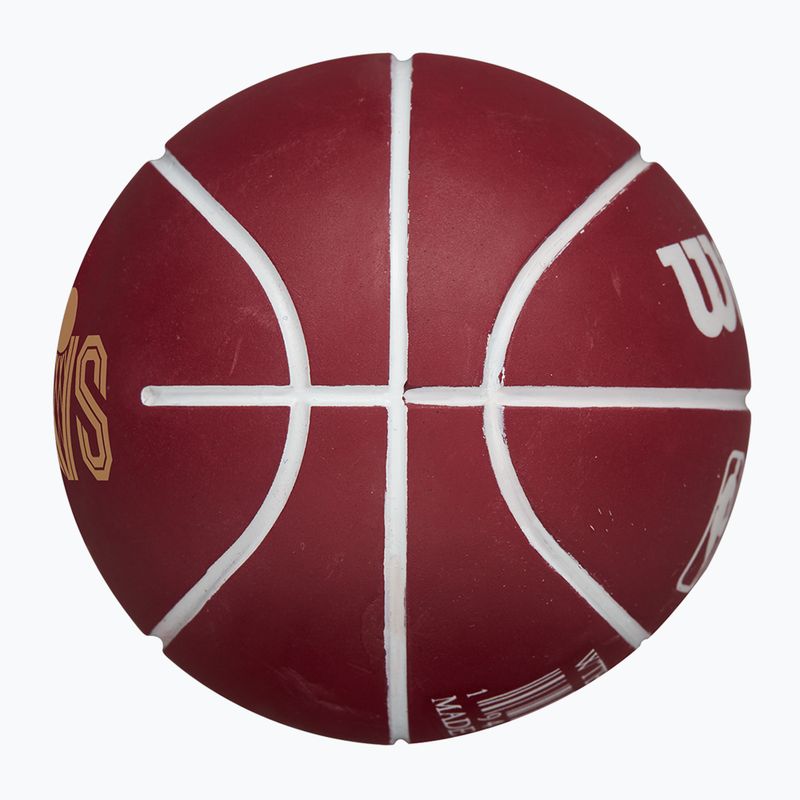 Krepšinio kamuolys Wilson NBA Team Dribbler Cleveland Cavaliers brown dydis 7 3