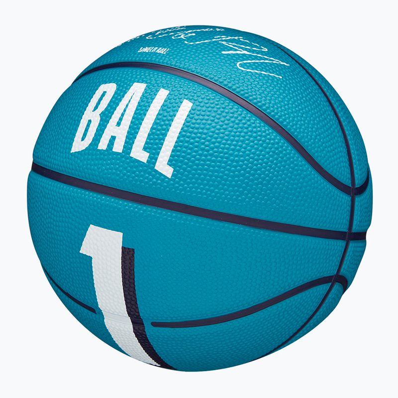 Wilson NBA Player Icon Mini Lamelo krepšinio kamuolys WZ4012901XB3 dydis 3 4