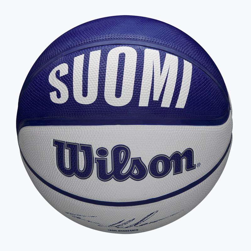 Vaikiškas krepšinio kamuolys Wilson NBA Player Local Markkanen blue dydis 5 4