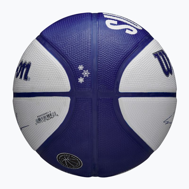 Vaikiškas krepšinio kamuolys Wilson NBA Player Local Markkanen blue dydis 5 6
