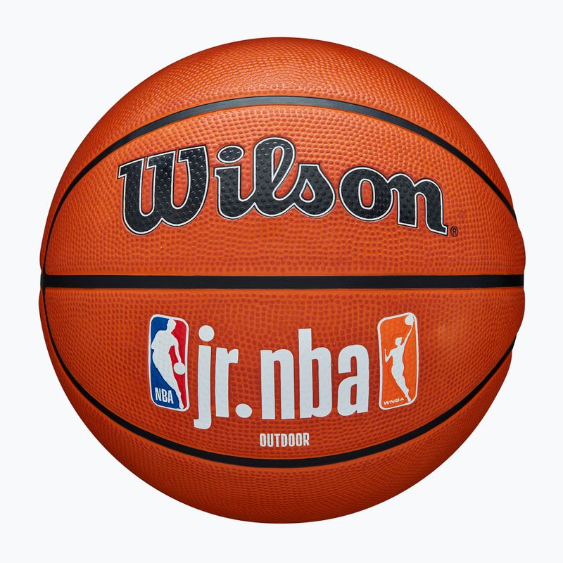 Krepšinio kamuolys Wilson NBA JR Fam Logo Authentic Outdoor brown dydis 6