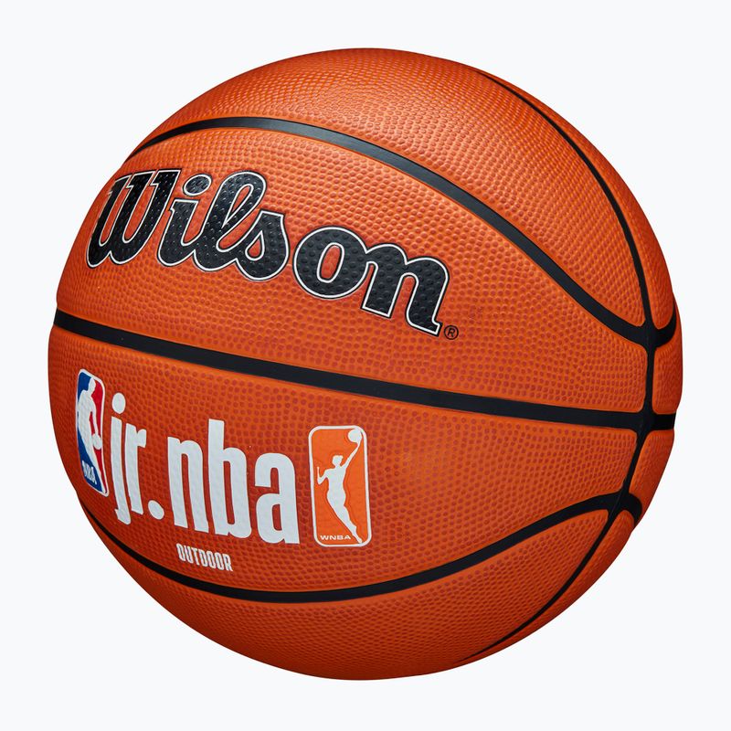 Krepšinio kamuolys Wilson NBA JR Fam Logo Authentic Outdoor brown dydis 7 3