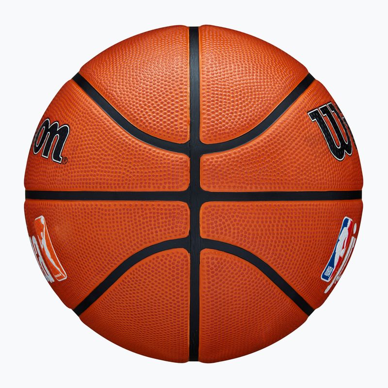 Krepšinio kamuolys Wilson NBA JR Fam Logo Authentic Outdoor brown dydis 7 6