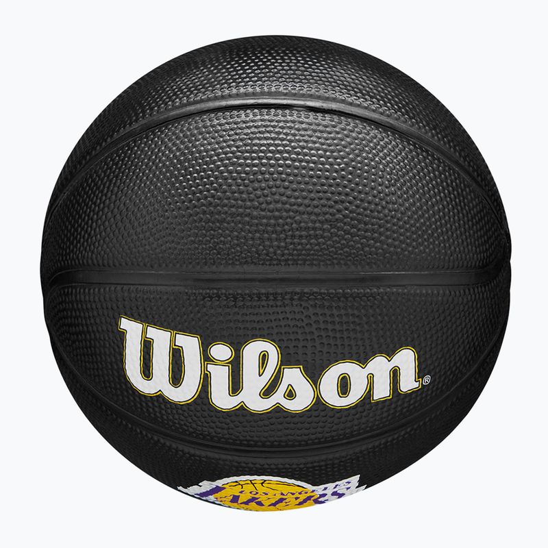 Wilson NBA Team Tribute Mini Los Angeles Lakers basketball WZ4017601XB3 dydis 3 5