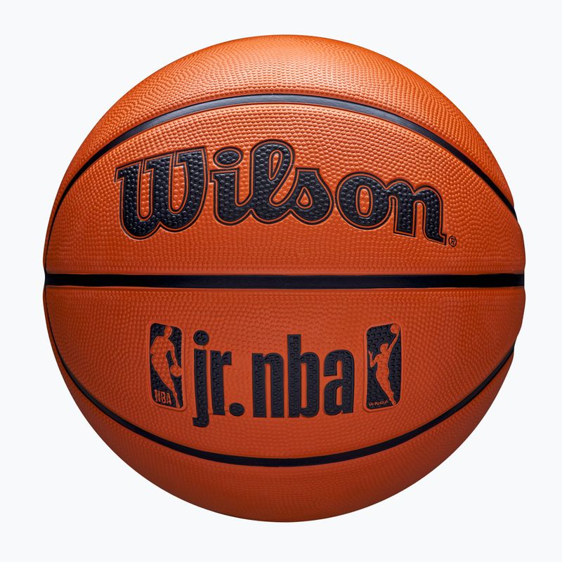 Vaikiškas krepšinio kamuolys Wilson NBA JR Drv Fam Logo brown dydis 5