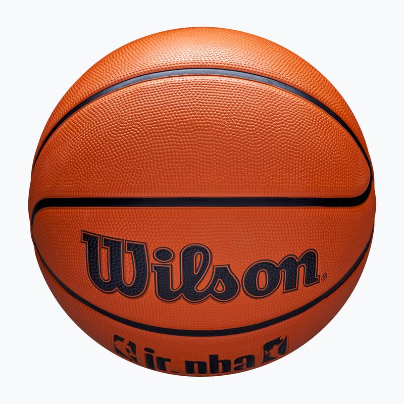 Vaikiškas krepšinio kamuolys Wilson NBA JR Drv Fam Logo brown dydis 4 4