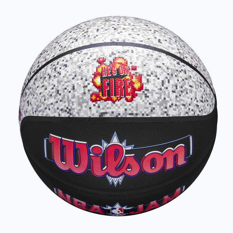 Krepšinio kamuolys Wilson NBA Jam Indoor Outdoor black/grey dydis 7 4