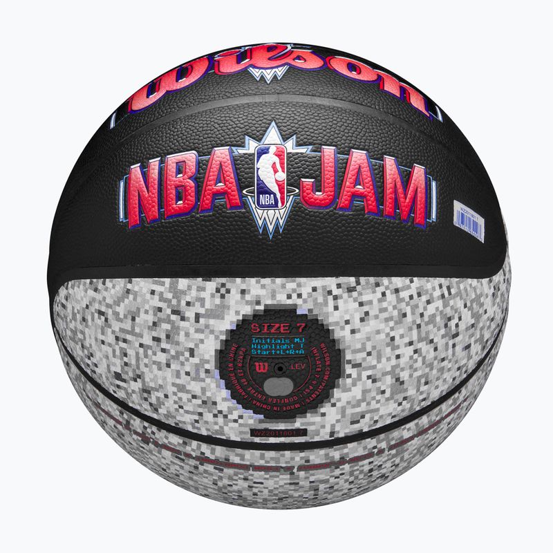 Krepšinio kamuolys Wilson NBA Jam Indoor Outdoor black/grey dydis 7 5