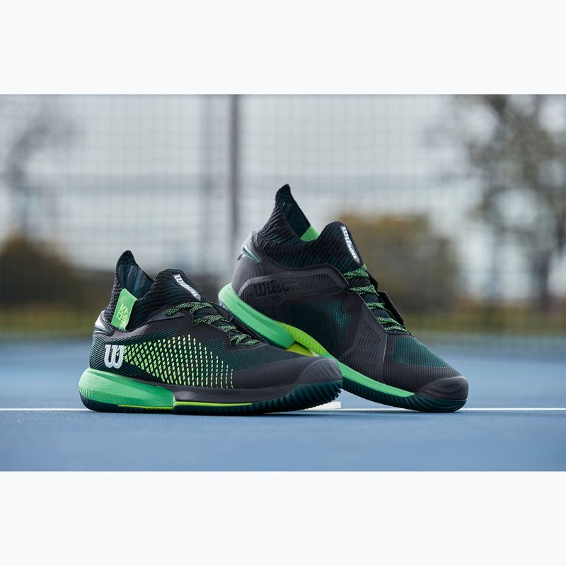Vyriški teniso bateliai Wilson Kaos Rapide STF black/green 7