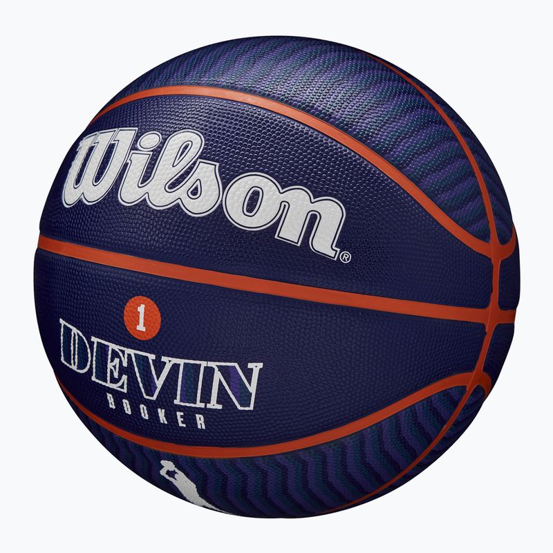 Krepšinio kamuolys Wilson NBA Player Icon Outdoor Booker navy 7 3