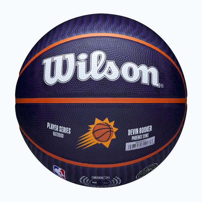 Krepšinio kamuolys Wilson NBA Player Icon Outdoor Booker navy 7 5