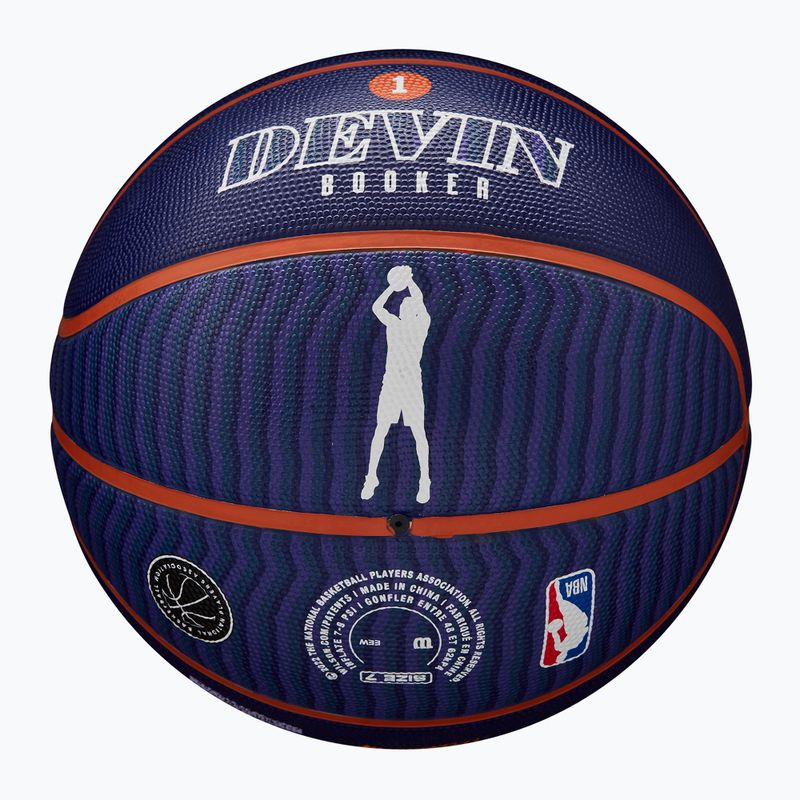 Krepšinio kamuolys Wilson NBA Player Icon Outdoor Booker navy 7 7