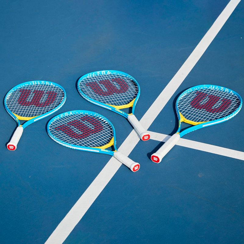 Wilson Ultra Power 23 vaikiška teniso raketė mėlyna WR118810H 12