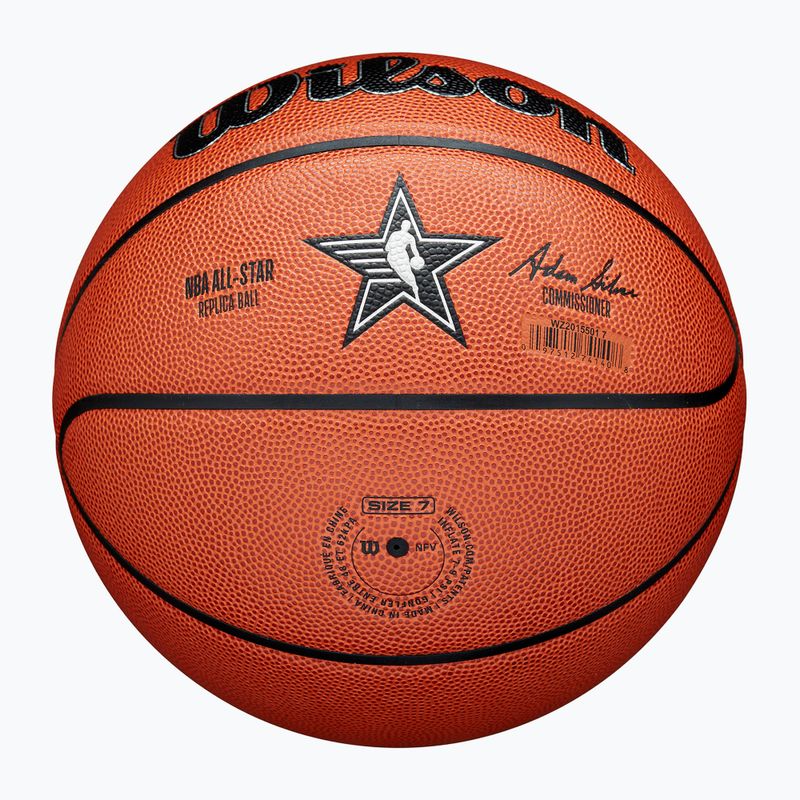 Krepšinio kamuolys Wilson 2024 NBA All Star Replica brown dydis 7 5