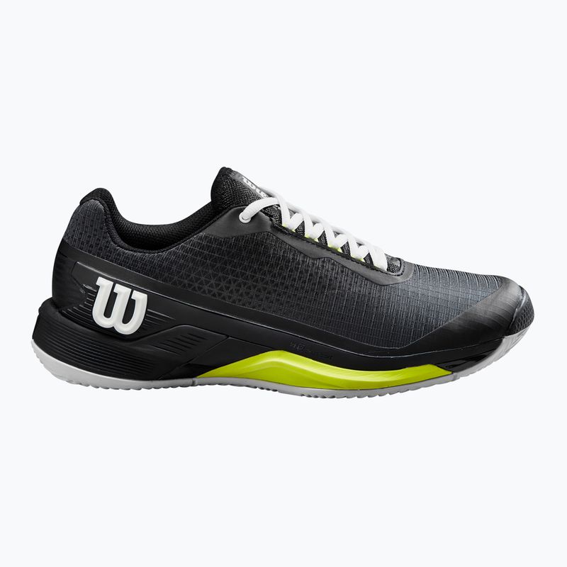 Vyriški teniso bateliai Wilson Rush Pro 4.0 Clay black/white/safety yellow 9