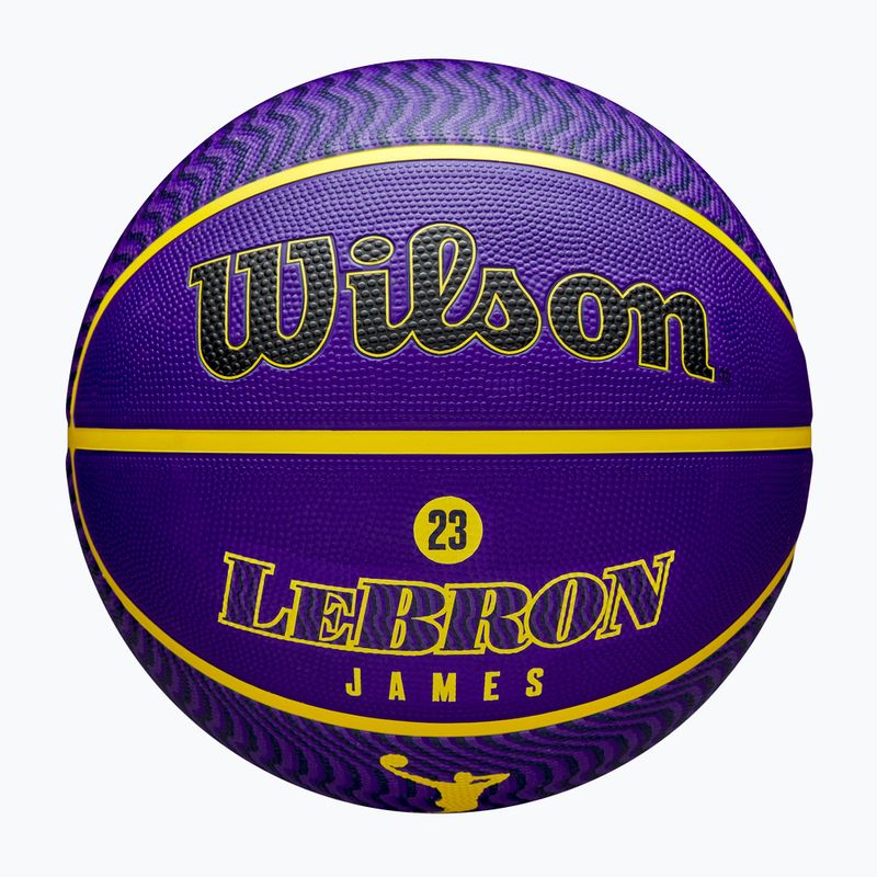 Krepšinio kamuolys Wilson NBA Player Icon Outdoor Lebron blue dydis 7