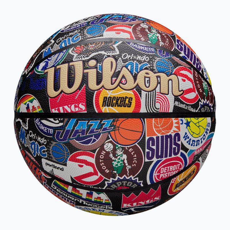 Krepšinio kamuolys Wilson NBA All Team Retro multicolour dydis 7