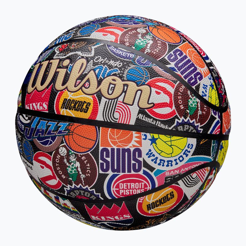 Krepšinio kamuolys Wilson NBA All Team Retro multicolour dydis 7 3