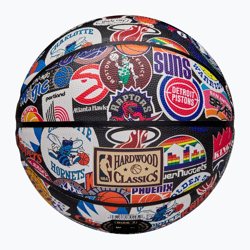 Krepšinio kamuolys Wilson NBA All Team Retro multicolour dydis 7 7