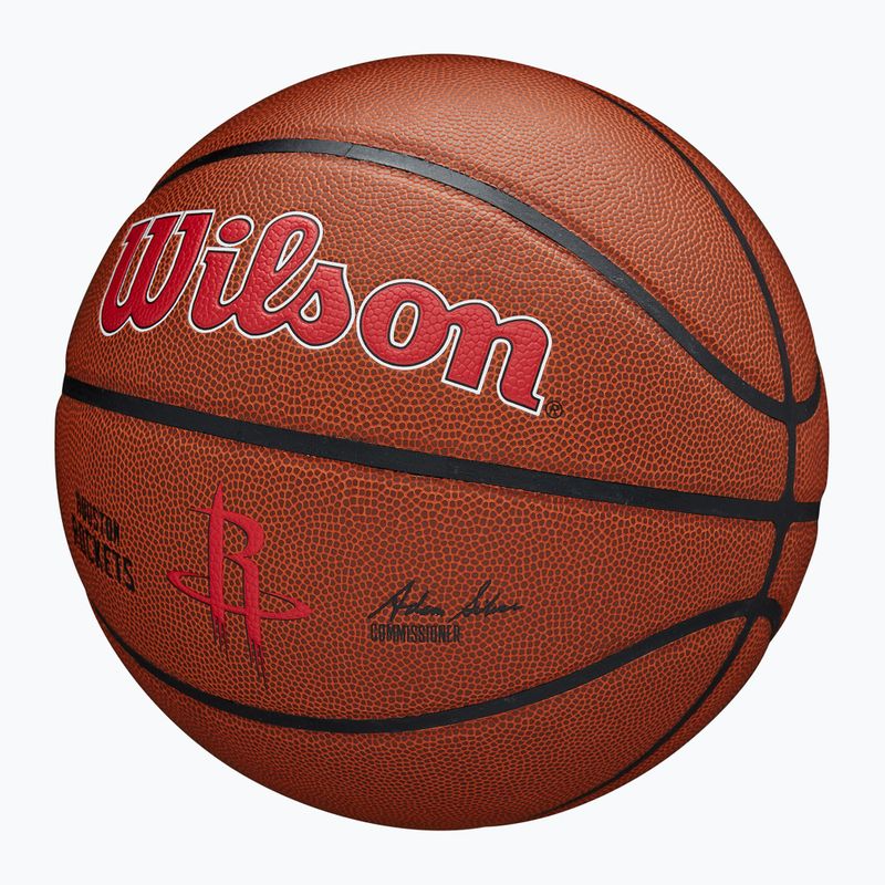 Krepšinio kamuolys Wilson NBA Team Alliance Houston Rockets brown dydis 7 3