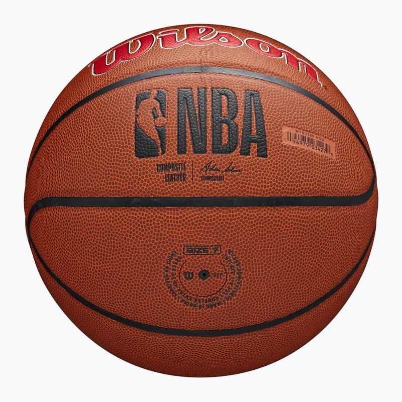 Krepšinio kamuolys Wilson NBA Team Alliance Houston Rockets brown dydis 7 6