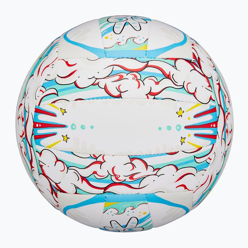 Tinklinio kamuolys Wilson Graffiti Peace white/blue dydis 5 4