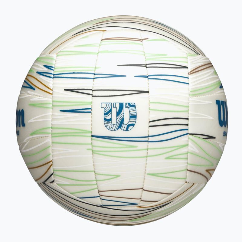 Paplūdimio tinklinio kamuolys Wilson Shoreline Gen white/blue dydis 5 3