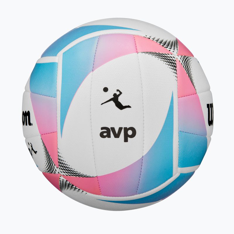 Tinklinio kamuolys Wilson AVP Replica Kaleidoscope white/multicolor dydis 5 4