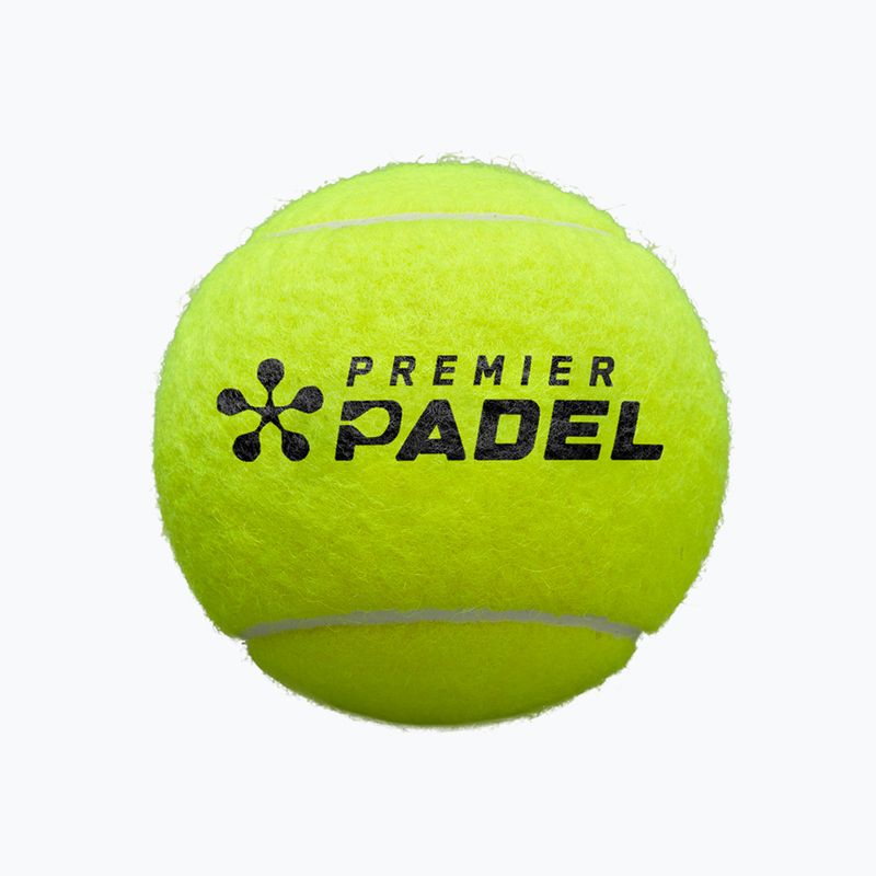 Padelio kamuoliukai Wilson Premier Padel 3 vnt. yellow 4