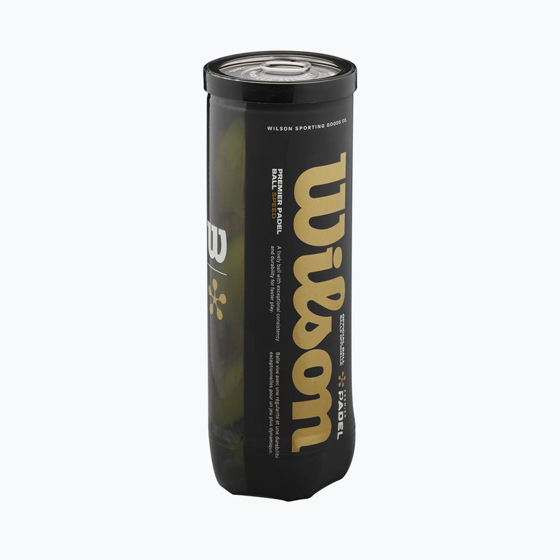 Padelio kamuoliai Wilson Premier Padel Speed 3B 3 vnt. yellow 5
