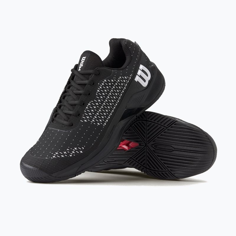 Vyriški teniso batai Wilson Rush Pro Extra Duty black/ black/ white 18
