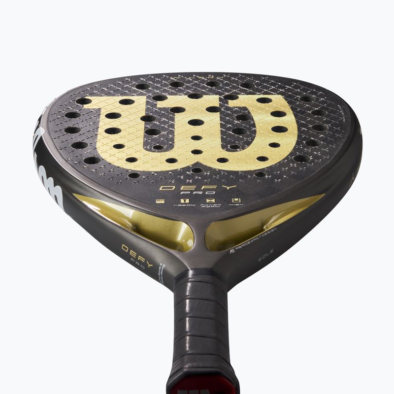 Padelio raketė Wilson Defy Pro V1 black/ gold 4