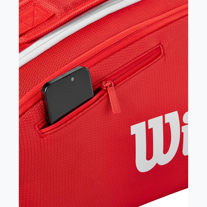 Teniso krepšys Wilson Super Tour Red 15PK red 6