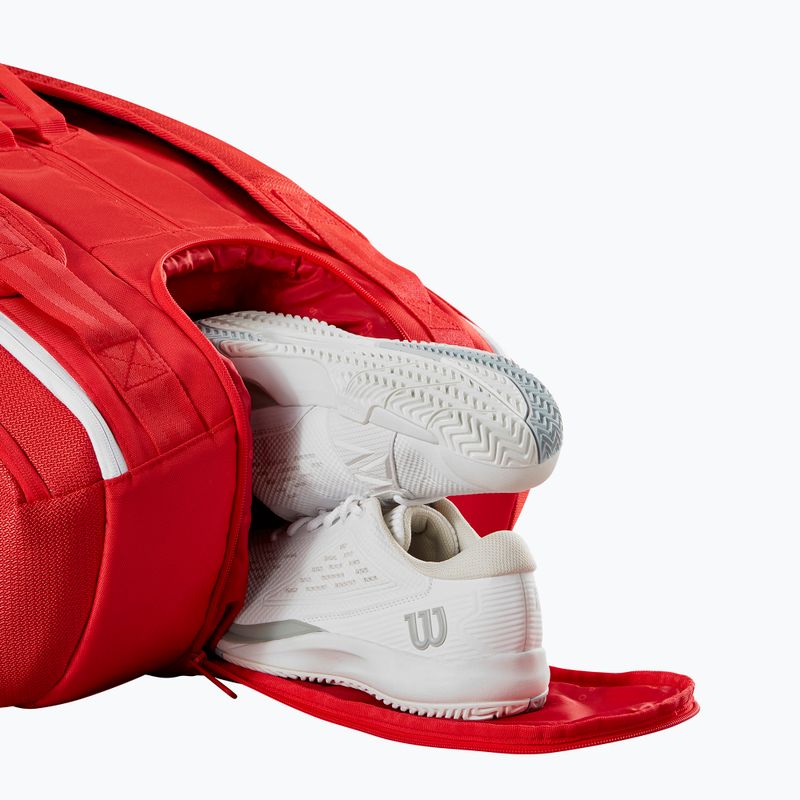 Teniso krepšys Wilson Super Tour Red 15PK red 9