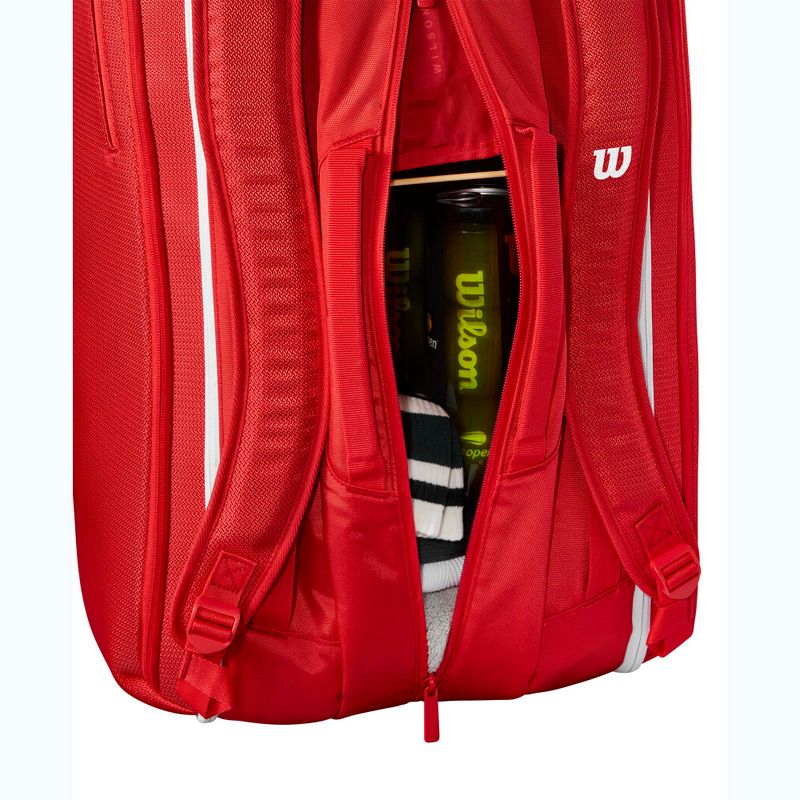 Teniso krepšys Wilson Super Tour Red 15PK red 10