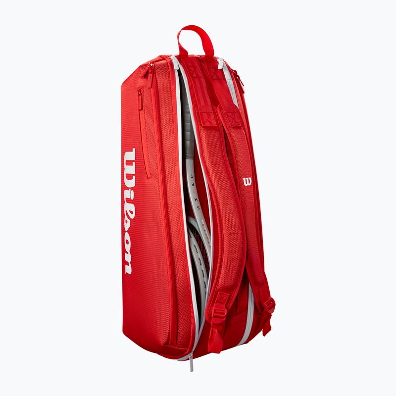 Teniso krepšys Wilson Super Tour Red 6PK red 4