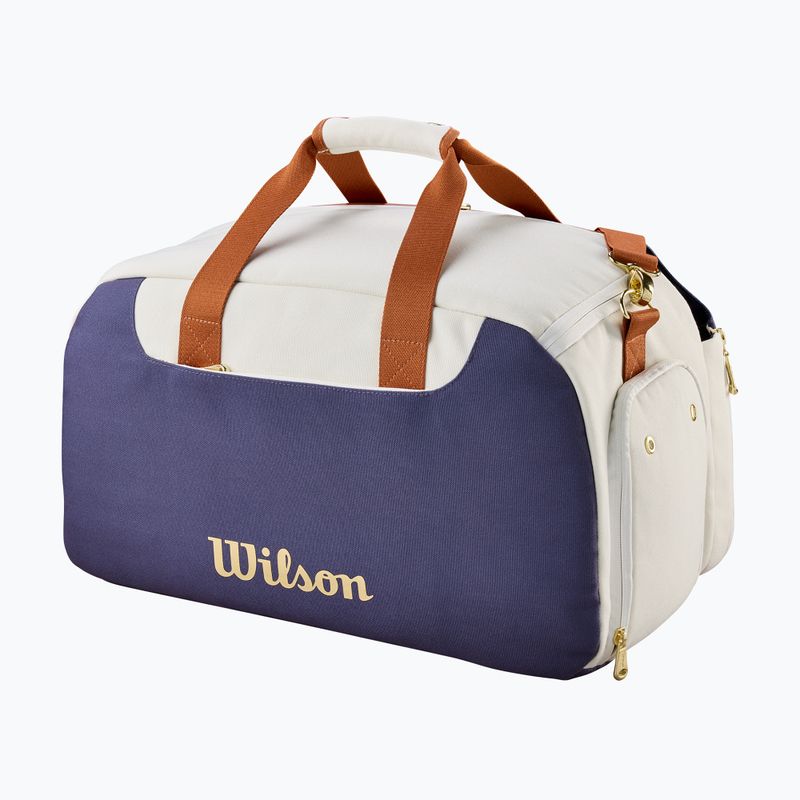 Teniso krepšys Wilson Heritage Small Duffel cream/clay/navy teniso krepšys 2