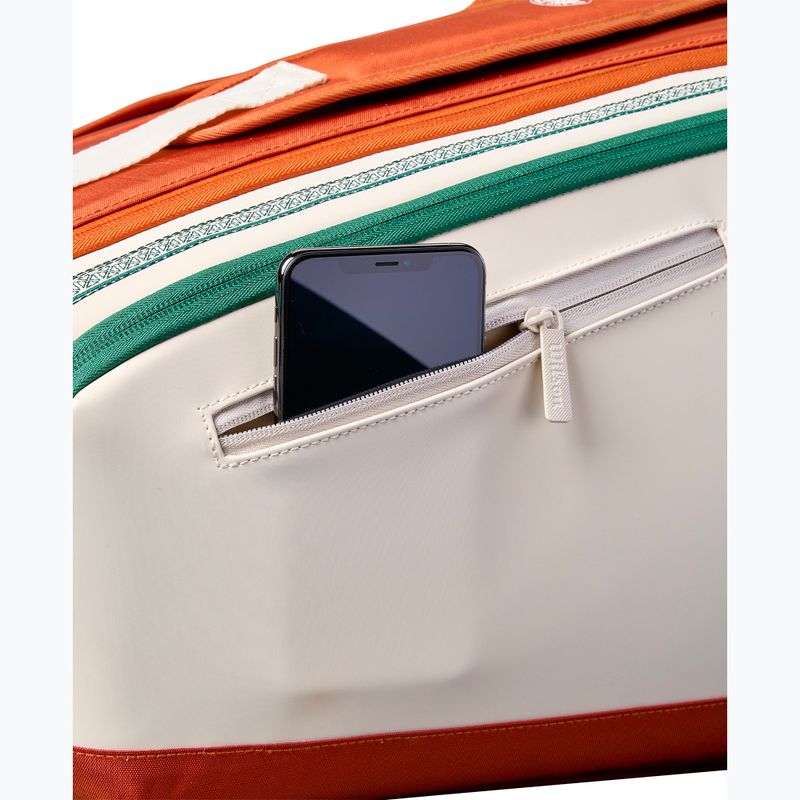 Teniso krepšys Wilson Roland Garros Super Tour 9Pk 2026 cream/clay/green 6