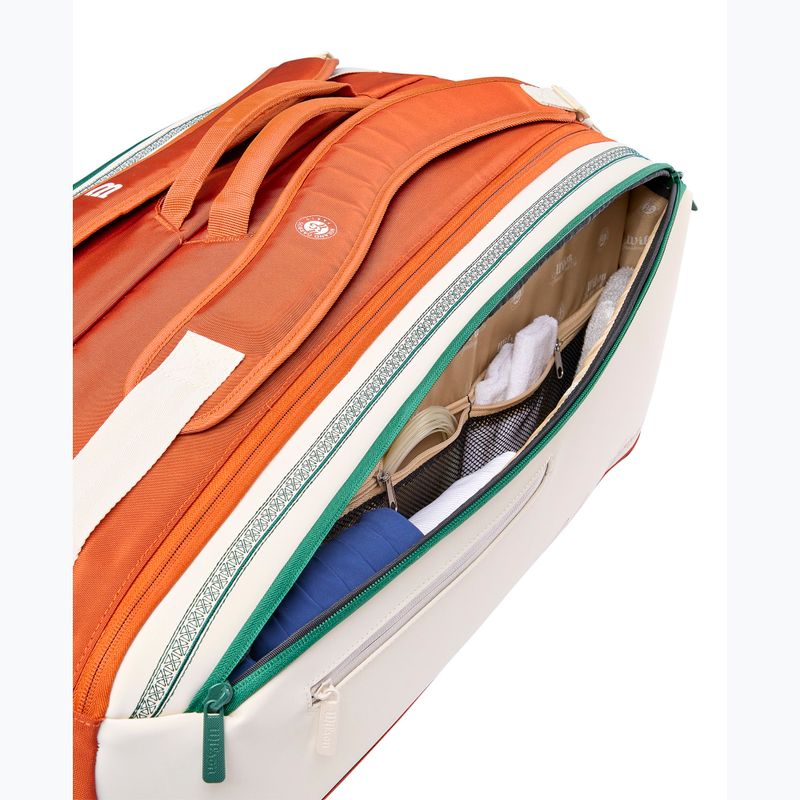 Teniso krepšys Wilson Roland Garros Super Tour 9Pk 2026 cream/clay/green 7