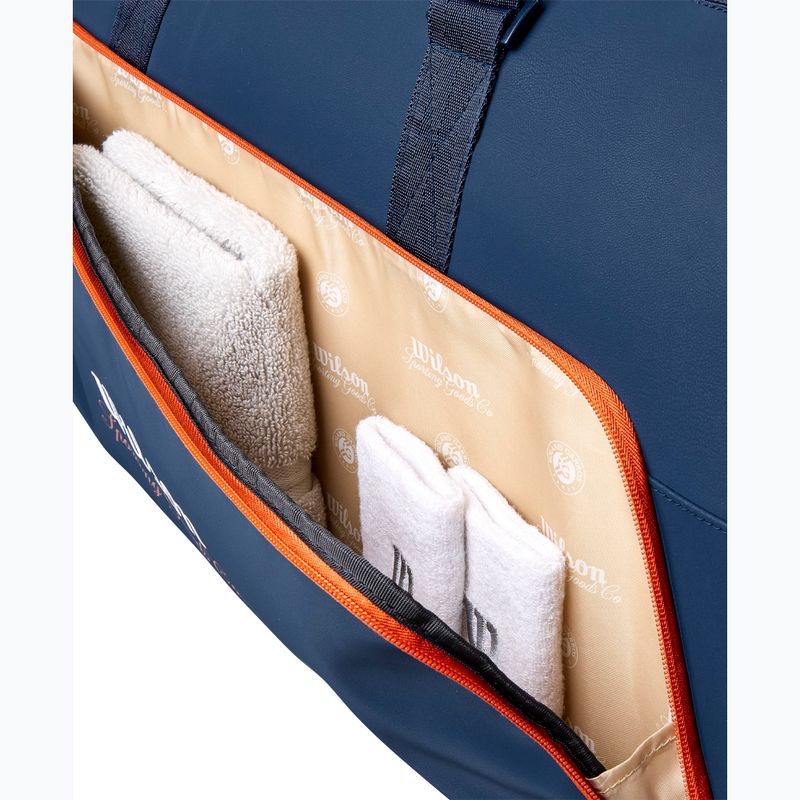 Teniso krepšys Wilson Roland Garros Session De Soiree Large Duffel 2026 navy/clay   7