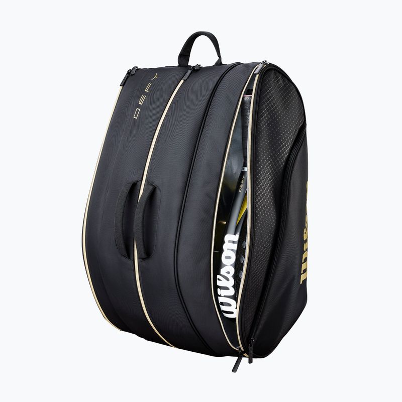Padelio krepšys Wilson Defy Padel black/gold 5