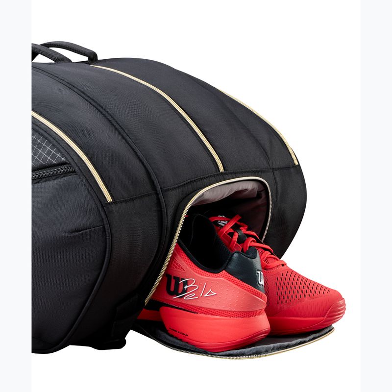 Padelio krepšys Wilson Defy Padel black/gold 8